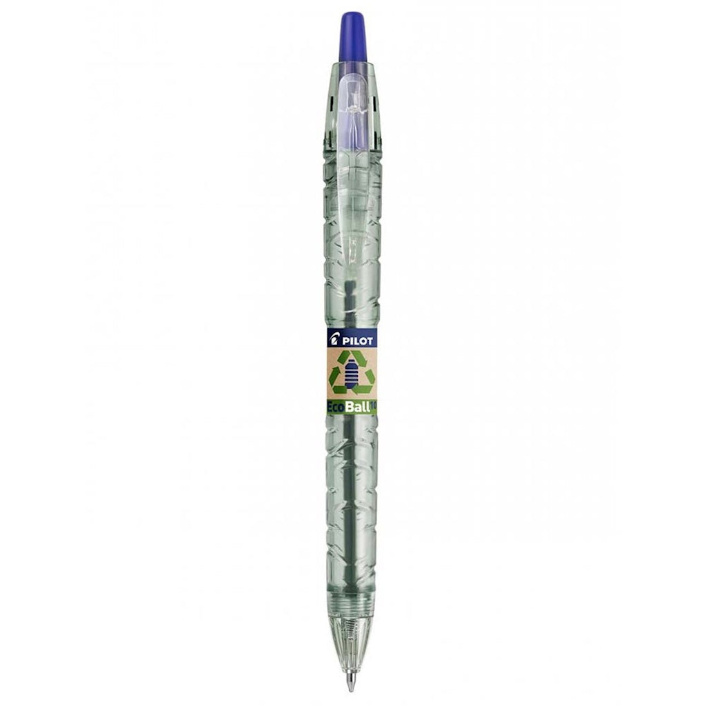 Penna a sfera a scatto colore blu PILOT B2P ECOBALL punta media mm 1.0