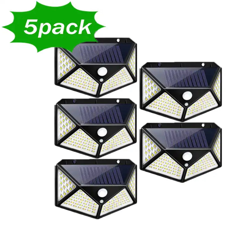 Luce Led con Pannello Solare Esterno per Giardino con Sensore di Movimento 3 modalità, Solar Power Wall Light Motion Sensor Waterproof Outdoor Garden Lamp Impermeabile