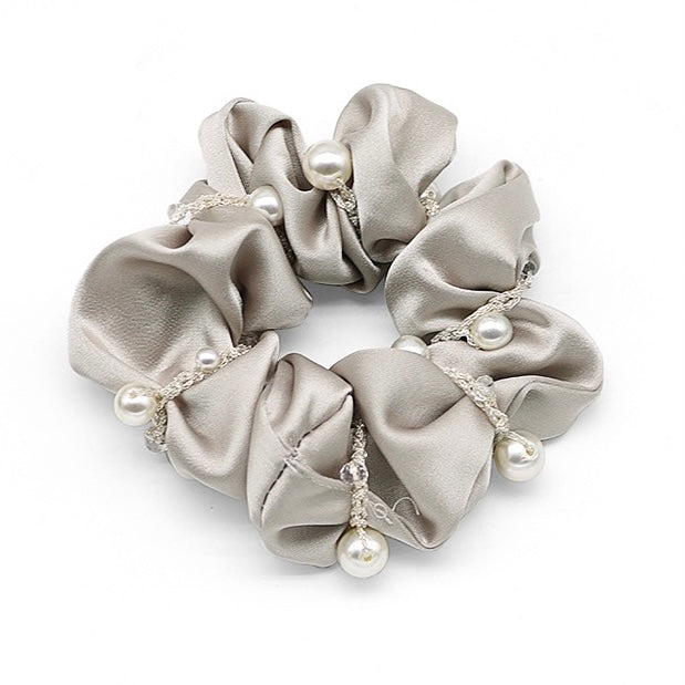 ilusso 1pz Scrunchie con perle