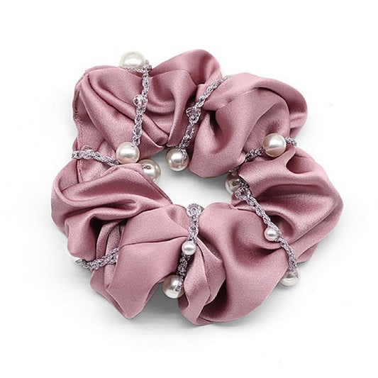 ilusso 1pz Scrunchie con perle